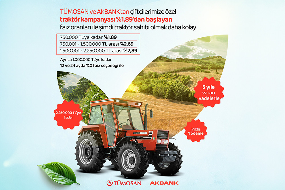 Une Grande Opportunité pour Nos Agriculteurs Grâce à la Collaboration de TÜMOSAN et Akbank !